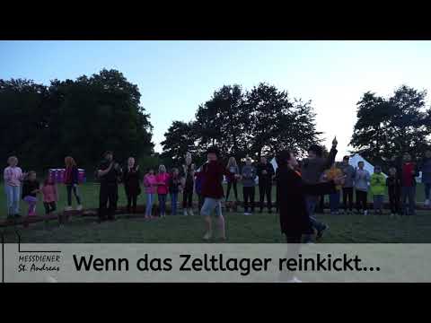 Wenn das Zeltlager reinkickt...