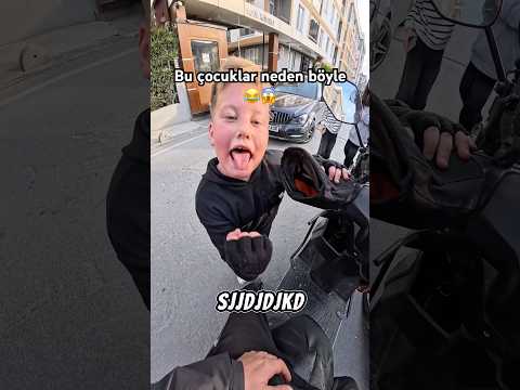 Çocukların saldırısına uğradım 😂😱 #shorts #reels #tiktok #motovlog #viral #fyp #keşfet #kurye