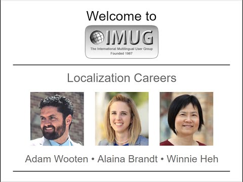 Localization Careers :: IMUG 2019.11.21
