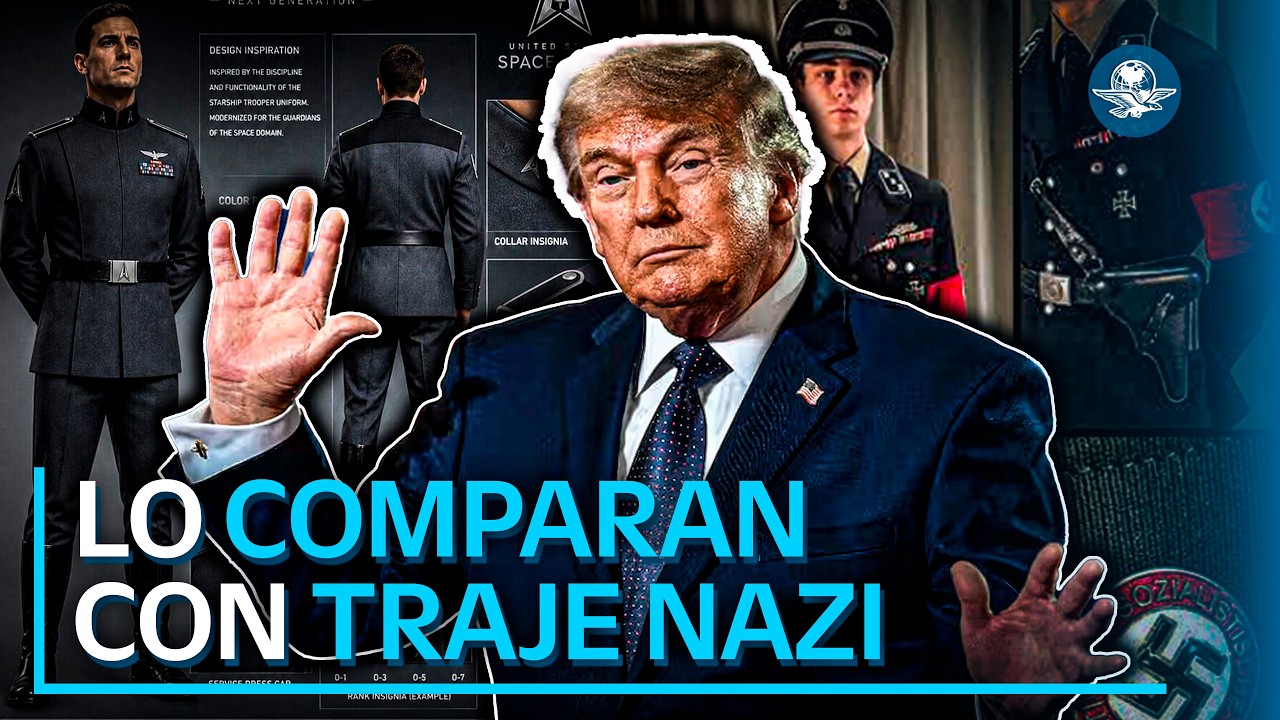 El uniforme espacial de Trump que desató críticas por su parecido con las SS nazis