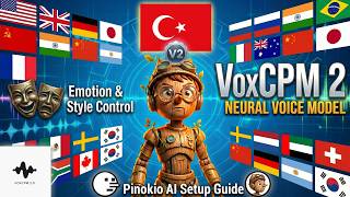 VoxCPM 2 Pinokio AI セットアップガイド 30 言語感情とスタイル制御音声クローニングとデザイン