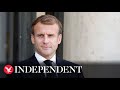 Live: Macron plays charity soccer match with former players