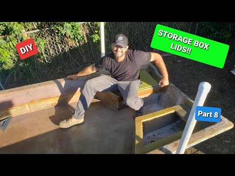 DIY FIBERGLASS BOAT BUILD (Building lids and lips out of DIVINYCELL) Part 8