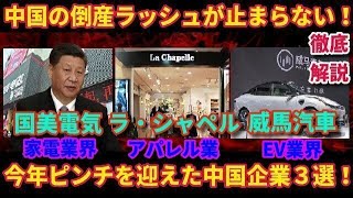 徹底解説！倒産ラッシュに歯止めがかからない中国！どの業界も経済が悪化し大手が続々潰れ始めた！今年ピンチを迎える中国企業３選！