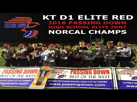 KT D1 Elite Red - Passing Down 7on7 NorCal Champions