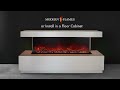 Modern Flames 80 Inch Landscape Pro Bay Front Peninsula Electric Fireplace