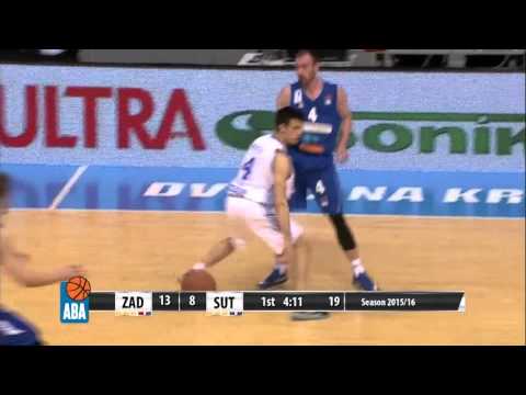 ABA Liga 2015/16, Round 26 match: Zadar - Sutjeska (7.3.2016)