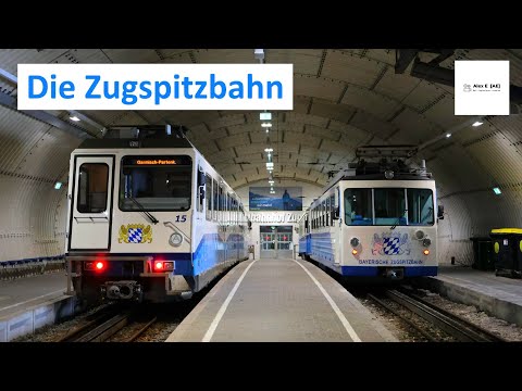 Zugspitze with the "Bavarian Zugspitzbahn" | Cog railway mountain railway cable car | Alex E