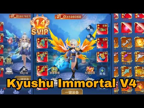 Kyushu Immortal V4 Svip 14 + Free Item SSSR + Set Equipment Red + Free Rechange Cuppon Ingot & More