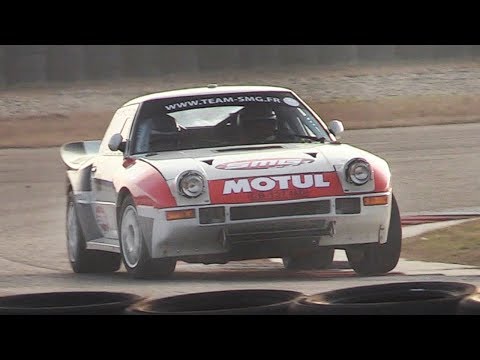 Mazda RX-7 Rally Group B testing on track! 300hp/10,000rpm 13B PP 2-Rotor engine sound!