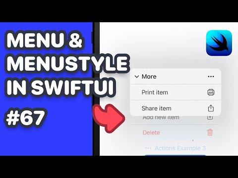 Menu & MenuStyle In SwiftUI (SwiftUI Menu, Menu SwiftUI, SwiftUI Menu Style, Menu Style SwiftUI) thumbnail