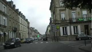 preview picture of video 'Driving Along Rue du Général de Gaulle, Rue Nationale & Rue François Mitterrand, Pontivy, France'