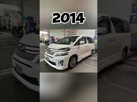 Evolution of toyota vellfire (2002/2024)#toyota #toyotavellfire #automobile #evolution #yt #shorts