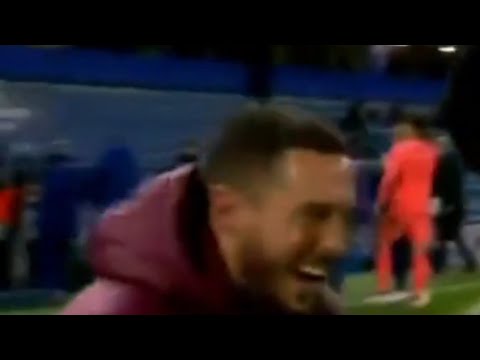 Hazard reaction after losing against Chelsea