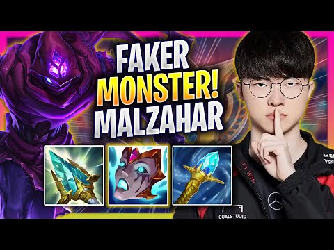 FAKER IS A MONSTER WITH MALZAHAR! - T1 Faker Plays Malzahar MID vs Azir! | Season 2025