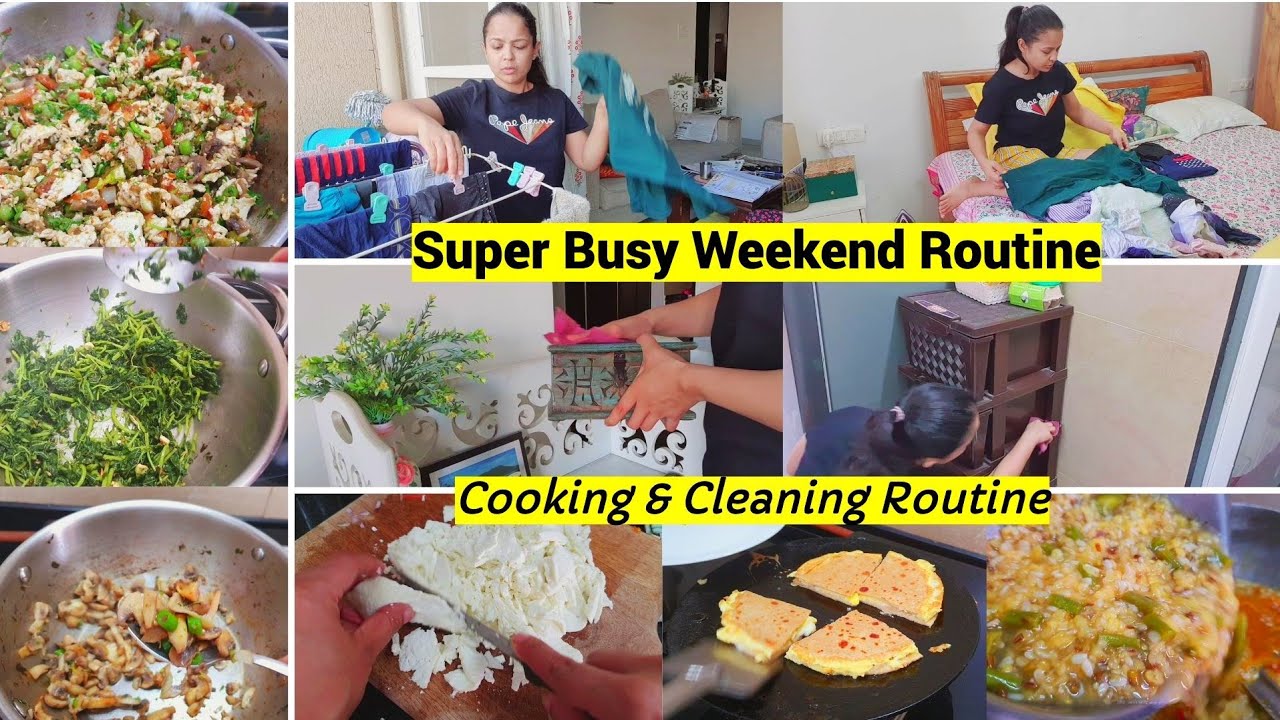 Cooking & Cleaning Routine on Weekend-Aaj pehli baar mere vlogs me dikha rahi hoon.kaisa laga batana