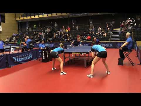 NK 2020 dames dubbel 1ste ronde: Nadia Huizer/Vera van Boheemen - Kim Hergelink/Esmee van Marwijk