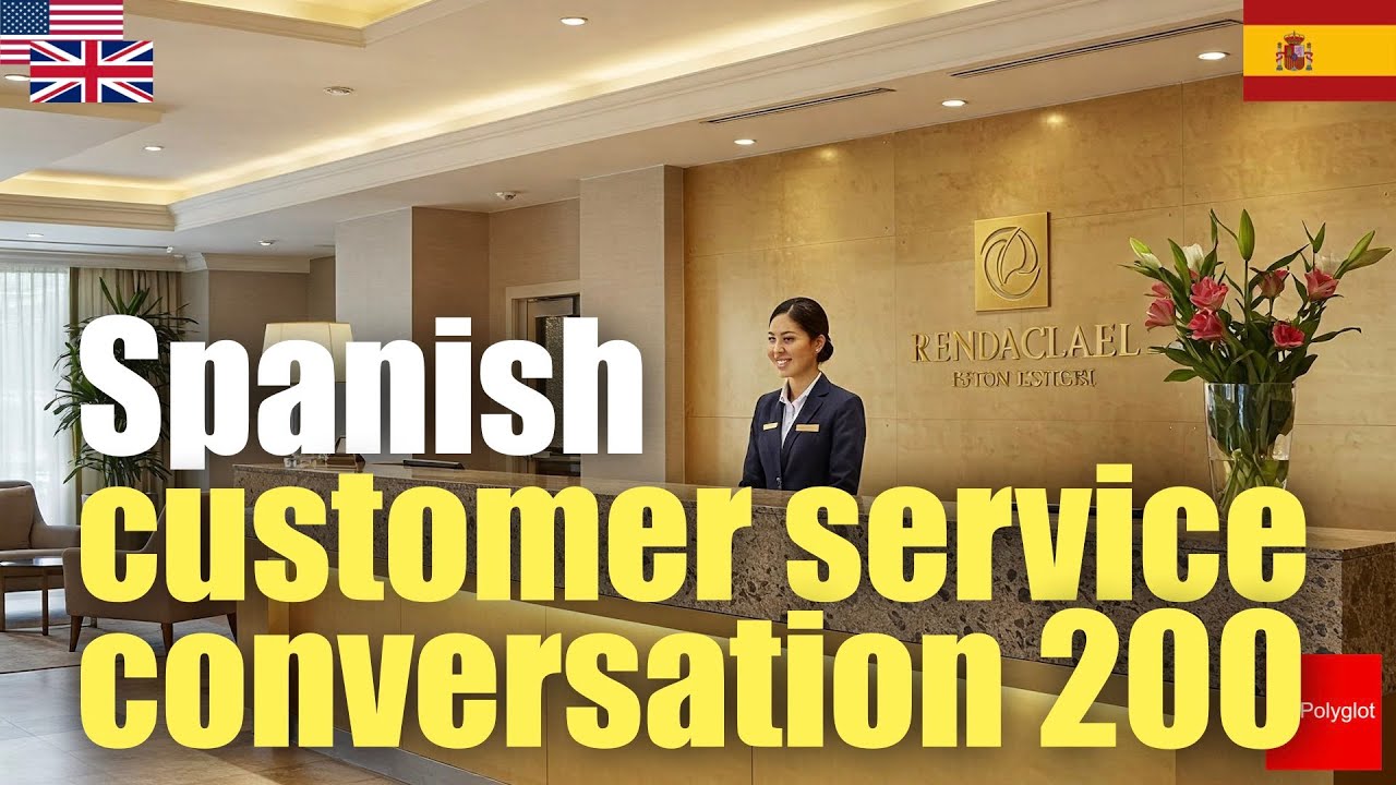 Spanish customer service conversation 200 | Passive listening | L2Language | with hiragana episode artwork