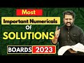 Class 12 Chemistry Boards 2023 | Most Important Numericals of Solution | Previous Year Numericals
