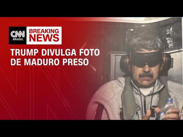 Trump publica foto de Maduro dentro de navio de guerra após captura | AGORA CNN
