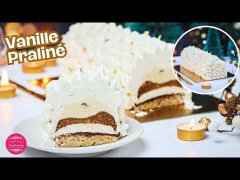 Vanilla & Praline Yule Log