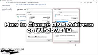 How to Change DNS Address on Windows 10 / 7 /8 / 8.1 | SYSNETTECH Solutions