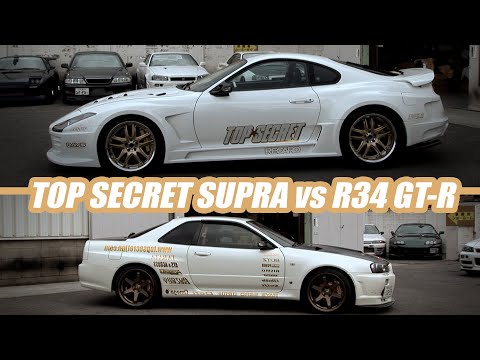 Top Secret Workshop Visit and Supra vs R34 Skyline GT-R - 2010 Video Throwback