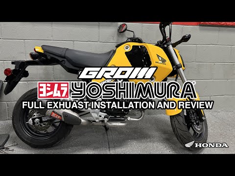 INSTALLING YOSHIMURA EXHAUST ON MY 22 HONDA GROM