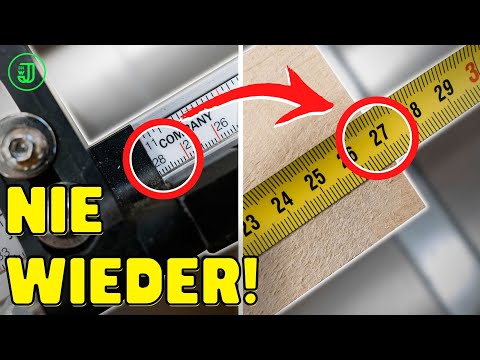 PRÄZISE SÄGEN mit der TISCHKREISSÄGE: PRÜF DAS unbedingt an deiner SÄGE! | Jonas Winkler