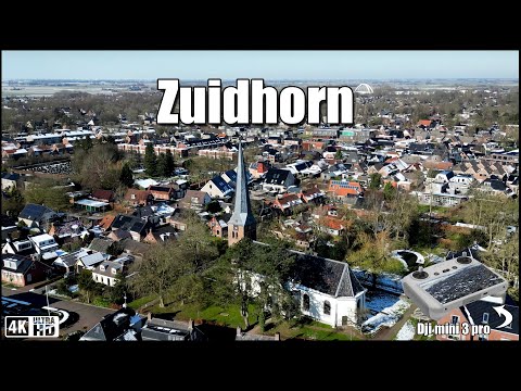 📍 Zuidhorn From Above – Peaceful Views Over Northern Netherlands!