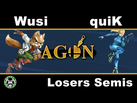 AGON - Wusi (Fox) Vs. quiK (ZSS) - Losers Semis - Smash 4