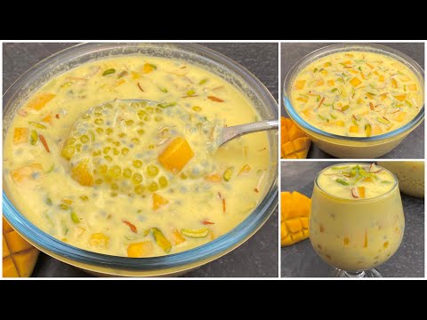 গরমের শান্তি ঠান্ডা ঠান্ডা আম সাবুদানা ডেজার্ট/সরবত Sabudana Mango Dessert/Drinks |Refreshing Drinks