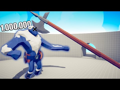 1.000.000 DAMAGE HALBERD 1 vs 1 TOURNAMENT - TABS | Totally Accurate Battle Simulator 2023
