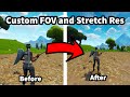 How to use Stretch Res and Custom FOV on OG Fortnite Project Era! (No apps needed)