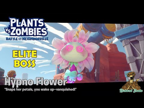 PvZ 3: Battle for Neighborville Garden Ops Hypno Flower Elite Boss Gameplay