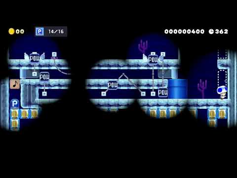 キノピオブルー　Toad Blue by ケンジマル - Super Mario Maker 2 - No Commentary 1cb 022020