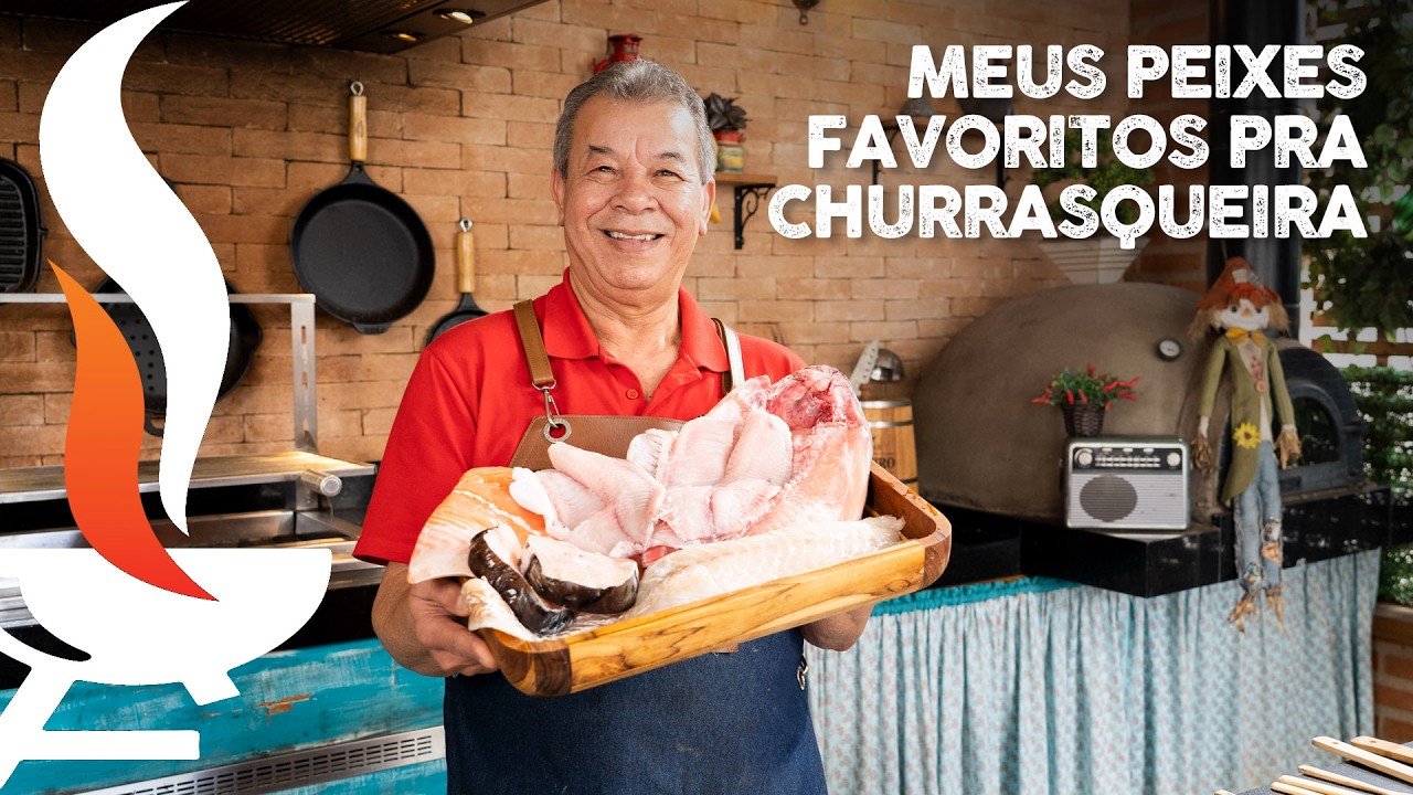 5 peixes na churrasqueira