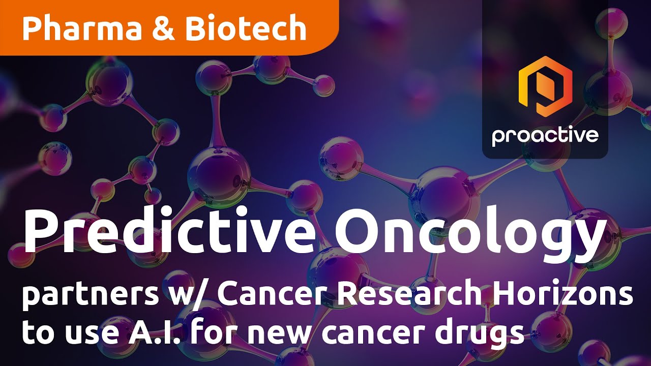 Predictive Oncology partners with Cancer Research Horizons to leverage A.I. for new cancer drugs