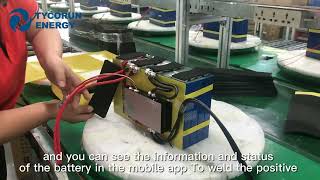 TYCORUN ENERGY Lithium ion battery PACK explains the PACK process of 12v 100ah lithium ion battery video