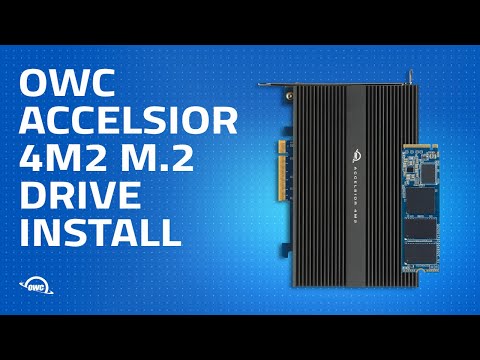 How to install M.2 Drives in the OWC Accelsior 4M2