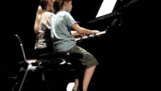 Ruben Mulders piano einduitvoering muziekschool 28 juni 2009