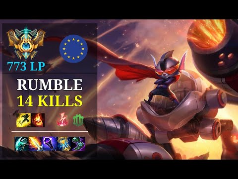 Rumble Mid vs Qiyana - 14 kills - Twtvsyndroomboy EUW Challenger (773 LP) Patch 11.6