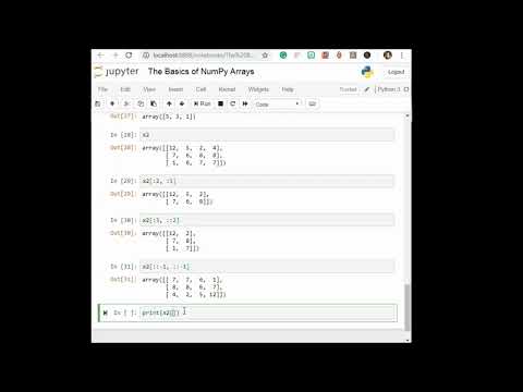 Array Slicing Accessing Subarrays Python Numpy Data Science Machine Learning