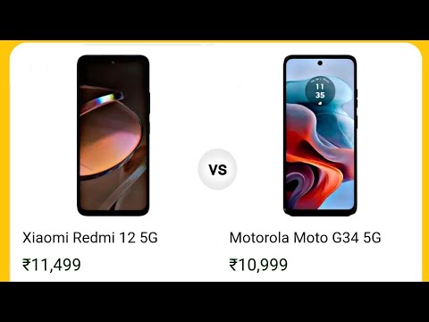 redmi 12 5g vs moto g34 5g #mobile #trending #YouTube #shorts