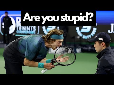 Andrey Rublev's Angry Moments That Shocked the Tennis World