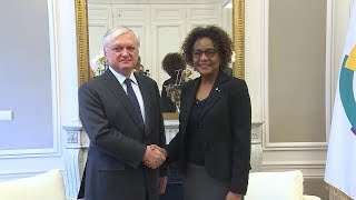 Rencontre du Ministre des Affaires étrangères d'Arménie et de la Secrétaire générale de la Francophonie