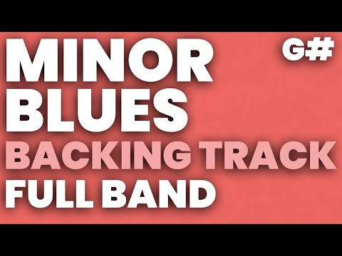 Minor Blues in G# Backing Track Swing 120 bpm Brushes - FULL BAND