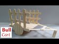 How To Make A Bullock Cart Ice Cream Stick Easy Craft Idea DIYStudio