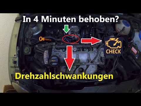 1.0 VW Lupo / Seat Arosa / VW Polo - Drehzahlschwankung und Motorkontrolllampe beheben in nur 4 min