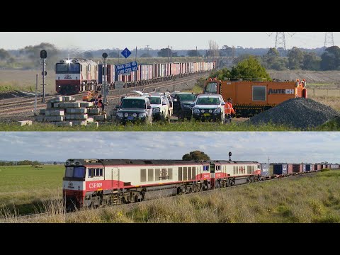 SBR / SCT 7922V Dooen Container Train At Gheringhap Loop (18/6/2020) - PoathTV Australian Railways